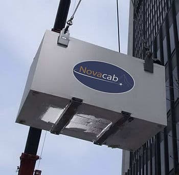 Novacab TESS thermal unit staged for installation near a modern facility, representing on-site TESS assessment.